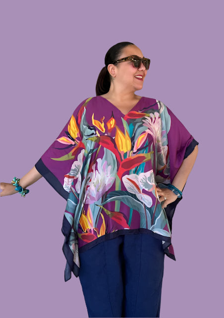 Kumari Tropical Floral Print Top