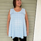 Swing Tank Top (White, Blue Tile, Capri, Green Palm)