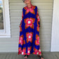 Hand Dyed Silk Long Caftan Style Dress