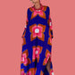 Hand Dyed Silk Long Caftan Style Dress