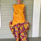 DTH Diva Pants in Cotton silk  Floral Print with big side pockets