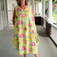 DTH 100% cotton ,Floral print Bubble Dress