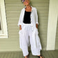Linen Front Pocket Pants (Black or White)