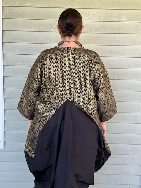 DTH Pyramid Dress -Japanese Seigaiha Pattern