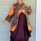 DTH Pyramid Dress -Batik and Silk Taffeta