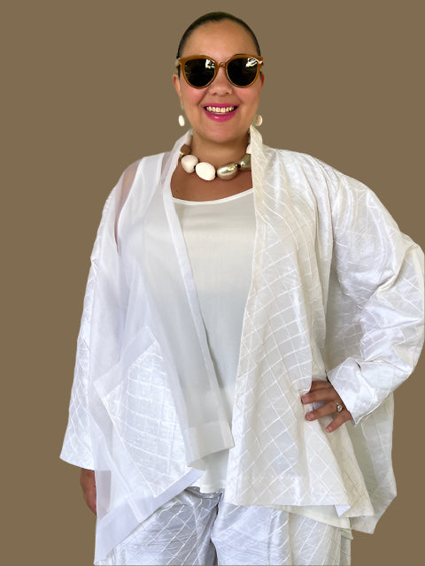 DTH 100% Silk Open Jacket