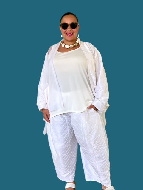 DTH 100% Silk Open Jacket