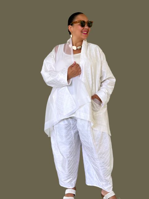 DTH 100% Silk Open Jacket