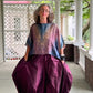 DTH Architect Skirt in 100% Silk Taffeta ( Eggplant)