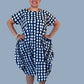 DTH 100% Indigo Cotton Batik Dress