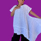 DTH Mixed Fabric Sideways Top