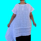 DTH Mixed Fabric Sideways Top