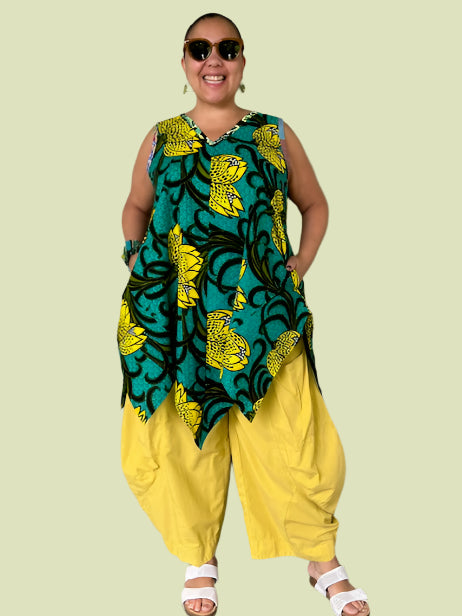 DTH 100% Cotton Audrey Top - V-Shape