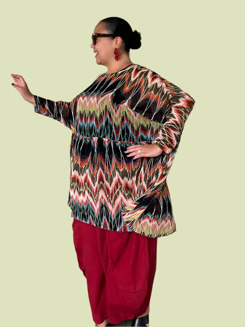DTH Zig Zag Baby Doll Top