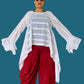 DTH 100% Cotton Eyelet Waterfall Top