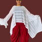 DTH 100% Cotton Eyelet Waterfall Top