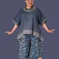 DTH 100% Japanese Linen Hi Lo Short Sleeve Top