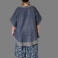 DTH 100% Japanese Linen Hi Lo Short Sleeve Top