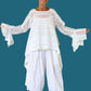 DTH 100% Cotton Eyelet Waterfall Top