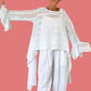 DTH 100% Cotton Eyelet Waterfall Top