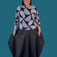 DTH Architect Skirt in 100% Iridescent Silk