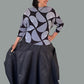 DTH Architect Skirt in 100% Iridescent Silk