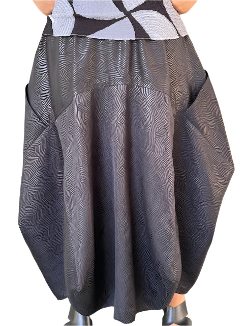 DTH Architect Skirt in 100% Iridescent Silk