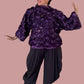 DTH Rose Garden Boxy Top (Eggplant)