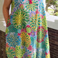 DTH 100% Tissue Cotton Aloha Floral Print Bubble Dress