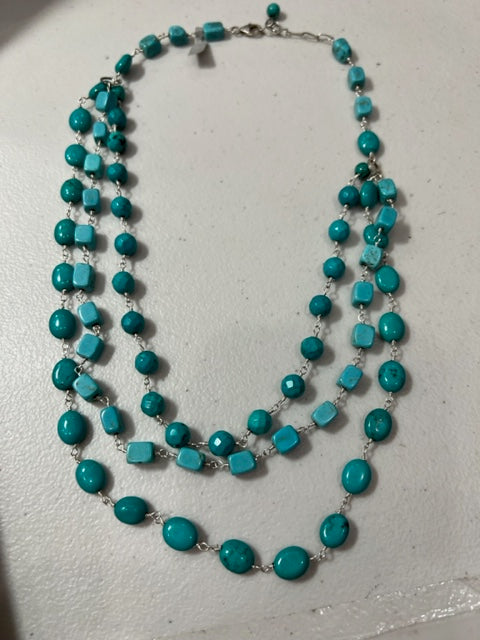 3-Strand Turquoise Necklace