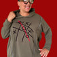 Tic Tac Toe Hooded Sweatshirt (Black or Brown)
