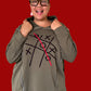 Tic Tac Toe Hooded Sweatshirt (Black or Brown)