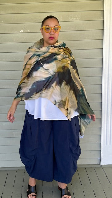 Obsession Abstract Watercolor Scarf