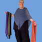 Popcorn Crochet Poncho (10 Colors)