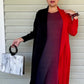 Vanite Couture Red/Black Pleated Dress with Jacket