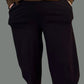 Gerties Eleven Stitch Tucked Hem Pants (Black or Navy)
