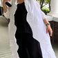 Vanite Couture Long White Pleated Duster