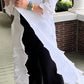Vanite Couture Long White Pleated Duster
