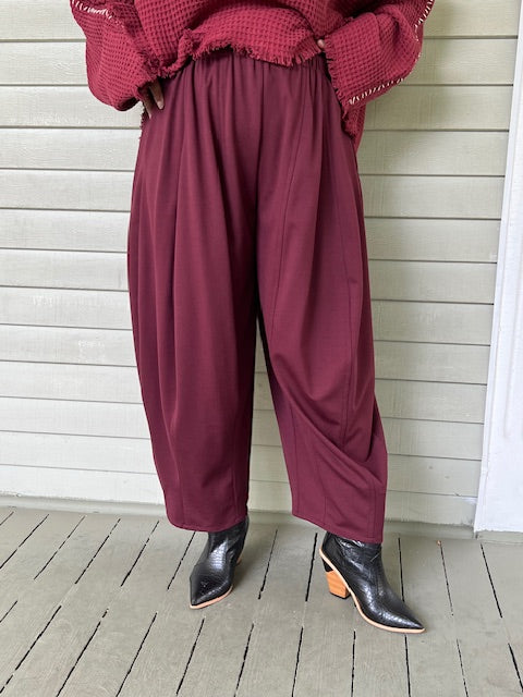 DTH  Ponte Seamed Pants (Wine)