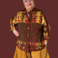 Tie Dyed Gerties Eleven Stitch Stand Up Collar Jacket (Amber this  or Black)