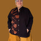 Tie Dyed Gerties Eleven Stitch Stand Up Collar Jacket (Amber this  or Black)