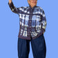 Gerties Eleven Stitch Tie Dyed Criss Cross Yoke Shirt