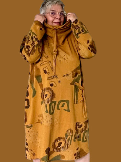 Transparente Apachi Dress (Mustard, Black, or Green )