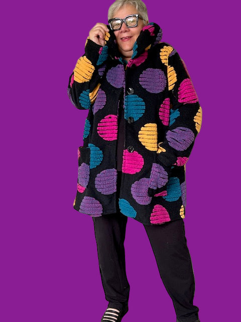 Transparente Circle Print Coat