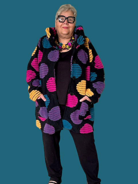 Transparente Circle Print Coat