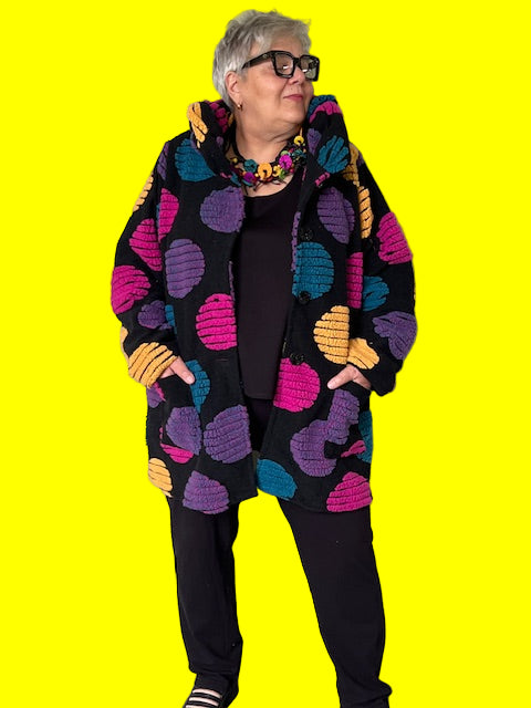 Transparente Circle Print Coat