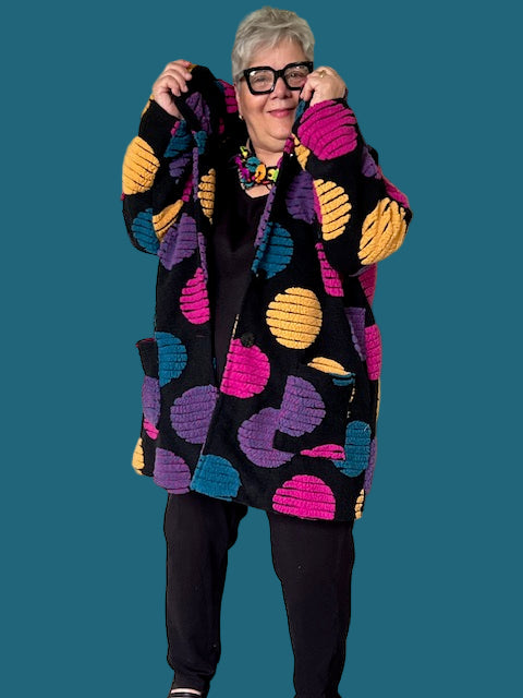 Transparente Circle Print Coat
