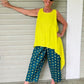 DTH Batik Cotton Tapered Leg Pant - X Design