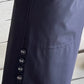 Button Hem Leggings (Black, Charcoal Gray, Olive, White, Navy)