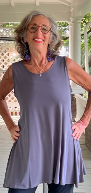 Relaxed Tank Top (Charcoal Gray or Olive Green)